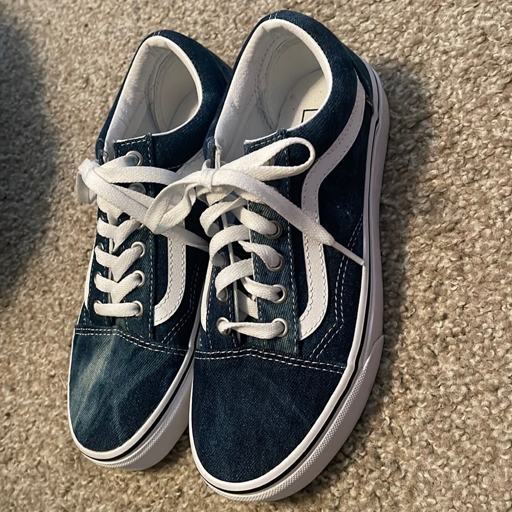 Denim Vans worn once